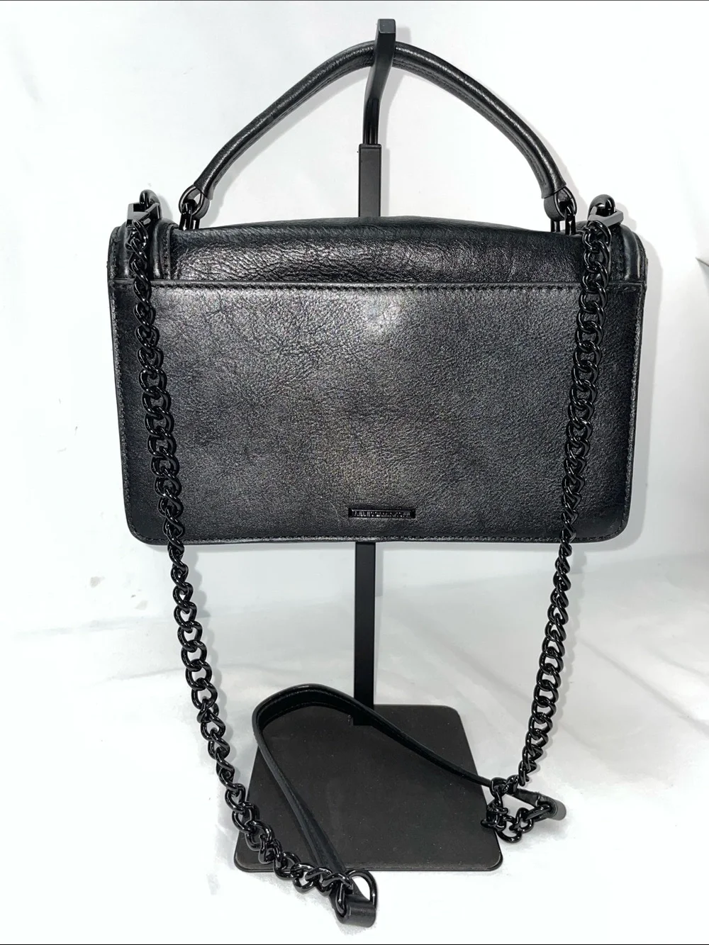REBECCA MINKOFF LEATHER CROSSBODY BAG WITH LEATHER APPLIQUÉ FLOWERS FTL-07-155